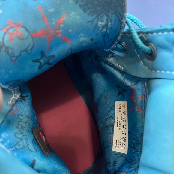 Timberland Kids Blue Boots with Fun Graphics - Picture 7 of 7